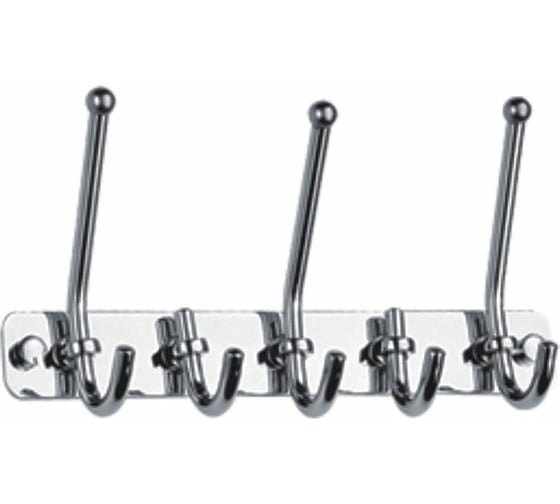 Изображение товара Настенные крючки для полотенец HAIBA для ванной и кухни, металлические, хром HB201-5 540054