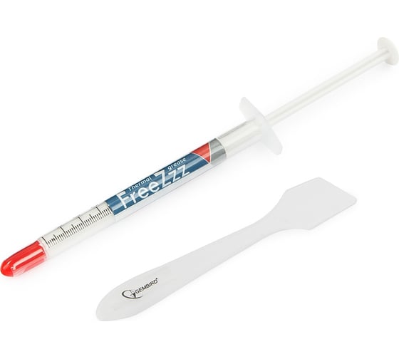 Изображение товара Термопаста в шприце FreeZzz 1.5 г для радиаторов Gembird GF-01-1.5