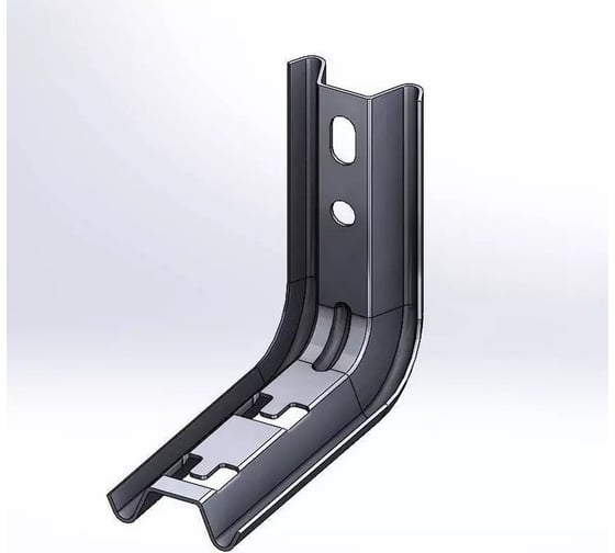 Изображение товара Подвес настенный CABLIDERTRAYS Омега профиль-L быстрой фиксации оцинкованный 140мм S=2,0мм ОП-LБ(сн)-100