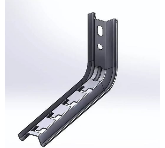 Изображение товара Подвес настенный CABLIDERTRAYS Омега профиль-L быстрой фиксации оцинкованный 240мм S=2,0мм ОП-LБ(сн)-200