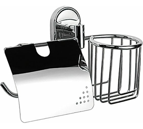 Изображение товара Настенный держатель для туалетной бумаги и освежителя воздуха HAIBA металлический, хром HB1903-1 541172