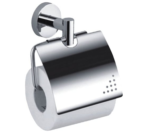 Изображение товара Настенный держатель для туалетной бумаги Haiba с крышкой, металлический, хром HB1703 539712