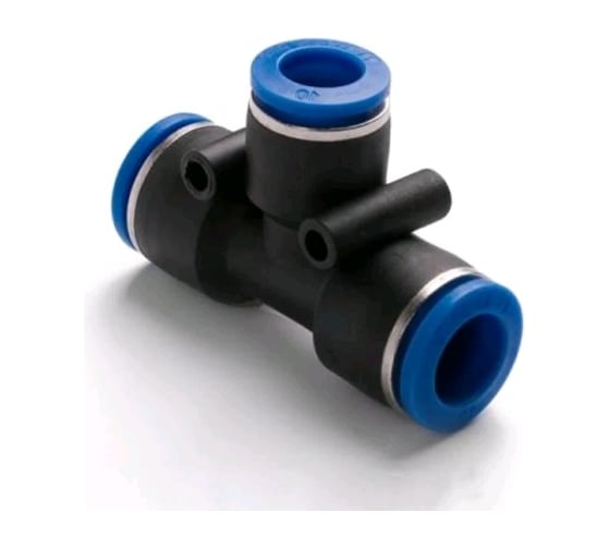 Изображение товара Фитинг SPE06 Т-образный 6 мм тройник BlackWeld 5602bw