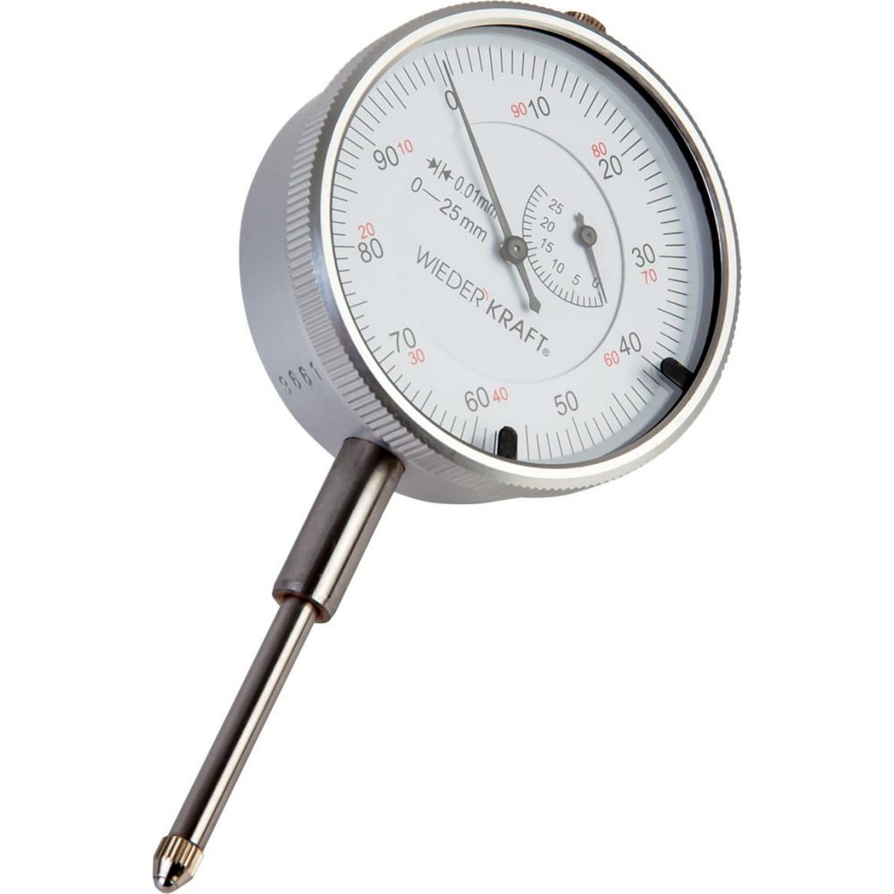 Индикатор часового типа WIEDERKRAFT индикатор часового типа wiederkraft 0 25 мм 0 01 мм с ушком wdk mi2501