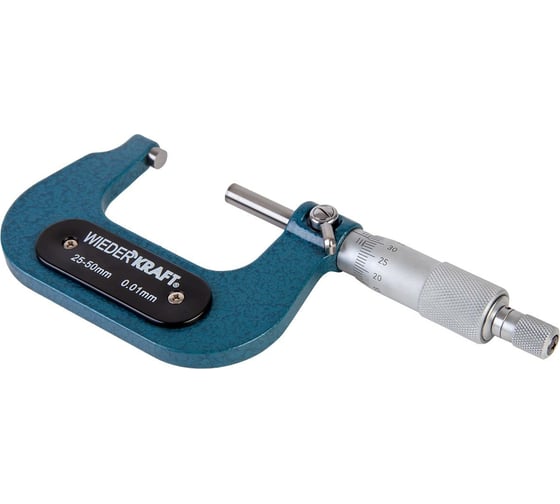 Изображение товара Микрометр WIEDERKRAFT нониусный, 25-50 мм, 0.01 мм WDK-MM5001