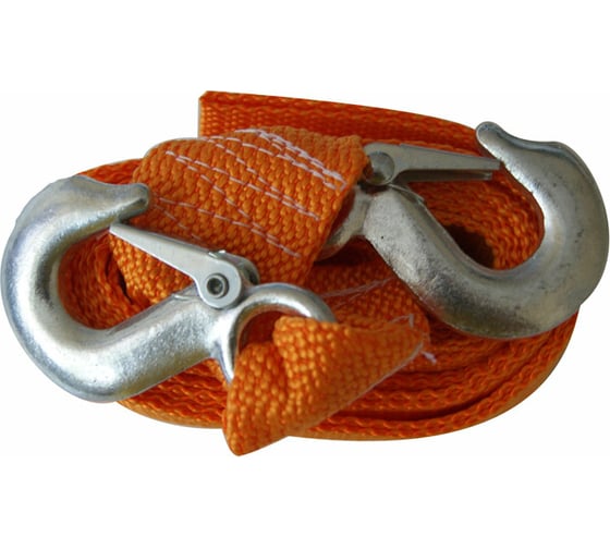 Изображение товара Буксировочный трос SKYBEAR 3,5 т, 2 крюка, длина 4м, лента БУКСИР, блистер 631160