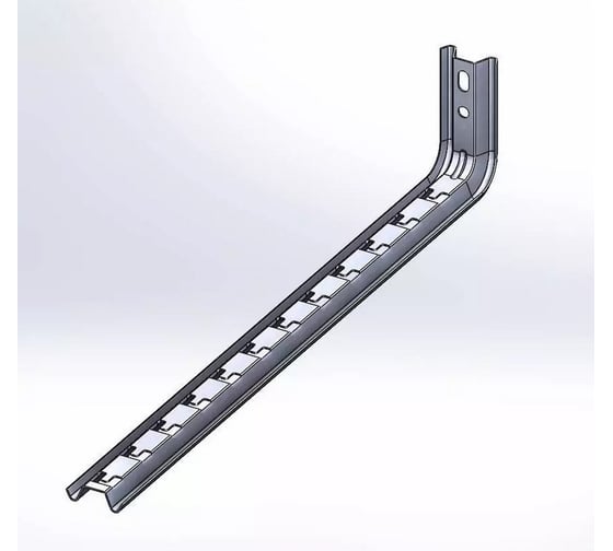 Изображение товара Подвес настенный CABLIDERTRAYS Омега профиль-L быстрой фиксации оцинкованный 640мм S=2,0мм ОП-LБ(сн)-600