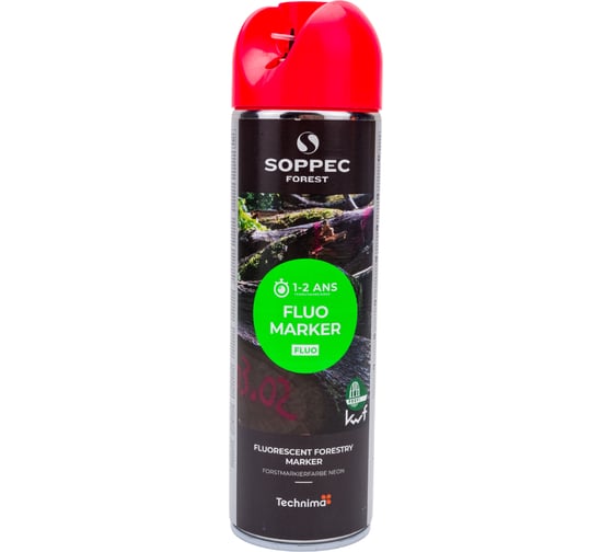 Изображение товара Акриловая флуоресцентная краска Soppec Fluo Marker красный 131313