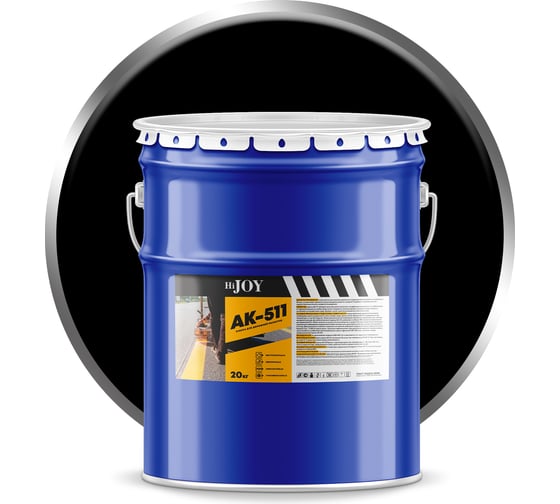 Изображение товара Краска для дорожной разметки ABC FARBEN АК-511 черный, 20 кг HiJOY 4300015018