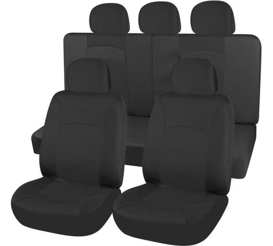 Изображение товара Чехлы сиденья SKYWAY SMART-1 полиэстер/сетка 9 предметов черный S01301117