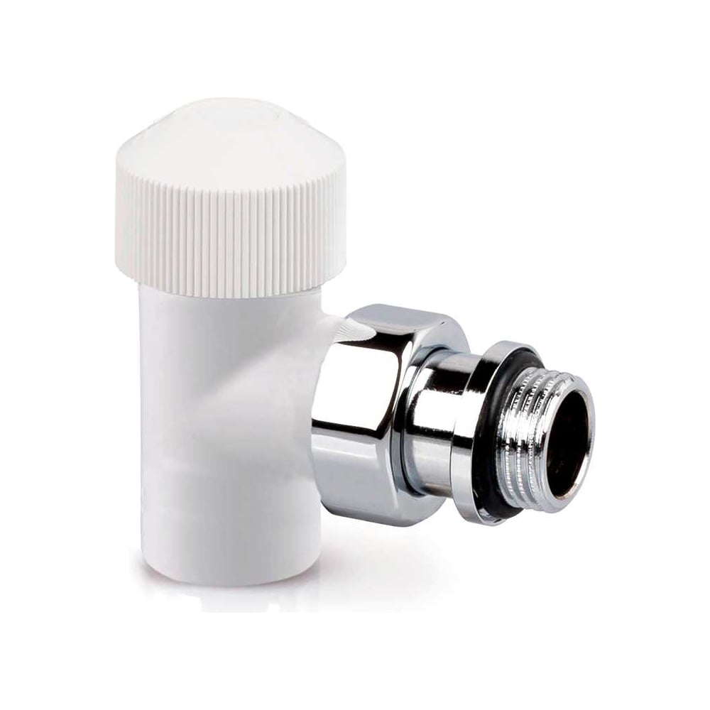 Изображение товара Угловой вентиль на подачу SR Rubinetterie Tondera 1/2", термостатический, белый