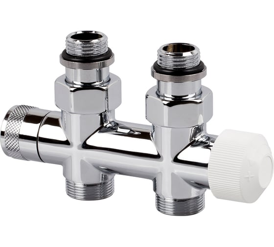 Изображение товара Узел нижнего подключения термостатический SR Rubinetterie прямой 1/2"х3/4"Е Хром 0686-1500C0E0