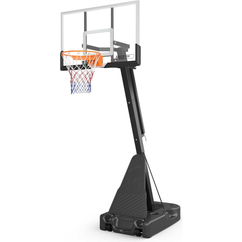Баскетбольная стойка UNIXline B-Stand-TG 54x32" R45 H230-305 см BSTS305_54TGBK