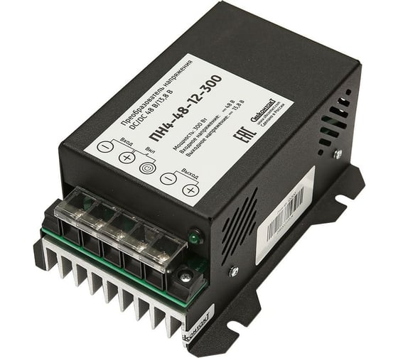 Изображение товара Конвертер СибКонтакт ПН4-48-12-300 преобразователь напряжения DC/DC 48/12В 300 Вт ЦБ-00002337