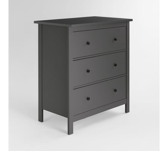 Изображение товара Комод Гуд ЛАКК САГА 3 ящика, серый 2.08.02.020.4