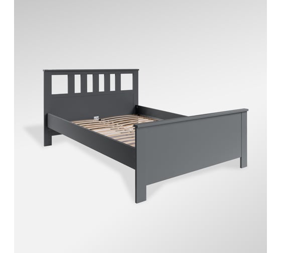 Изображение товара Двойная кровать Гуд ЛАКК САГА 140x200 см, серая 2.08.04.060.4