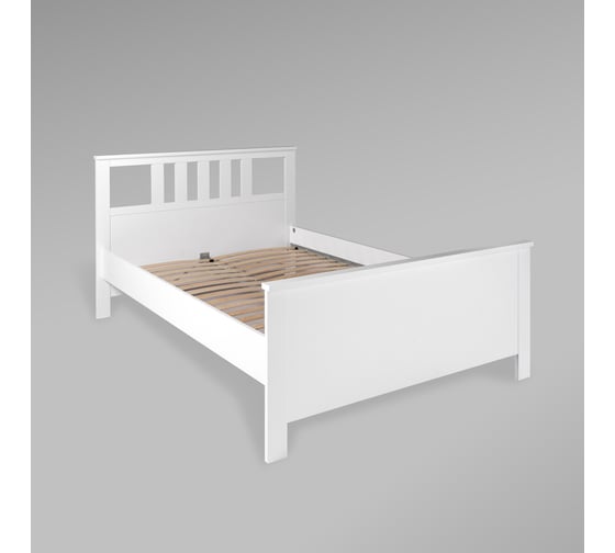 Изображение товара Двойная кровать Гуд ЛАКК САГА 140x200 см, белая 2.08.04.060.1