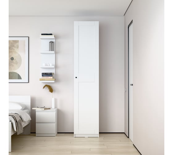 Изображение товара Шкаф Гуд ЛАКК МАКС 1 дверь, 50x61x233, белый RU 2.06.01.010.1