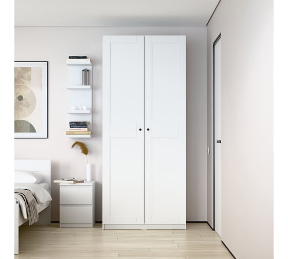 Изображение товара Шкаф Гуд ЛАКК МАКС 2 двери, 100x61x233, белый RU 2.06.01.050.1