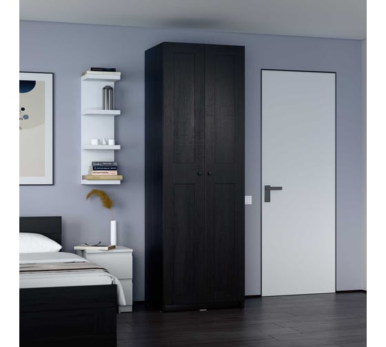 Изображение товара Шкаф Гуд ЛАКК МАКС 2 двери, 75x61x233, дуб венге RU 2.06.01.030.5