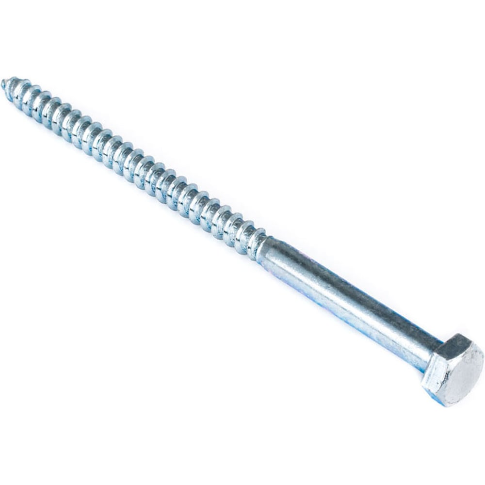 Изображение товара Сантехнический болт Стройбат DIN 571 12x120 белый цинк 2шт 310140
