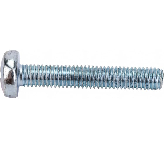 Изображение товара Винт Стройбат пкр. DIN 7985 М5x30 белый цинк 70 шт 106141