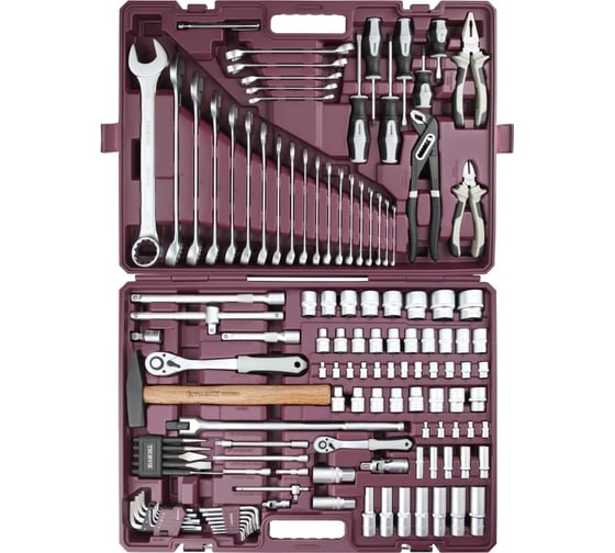 Изображение товара Универсальный набор инструмента THORVIK TS127 1/4", 1/2"DR, 127 предметов 054014