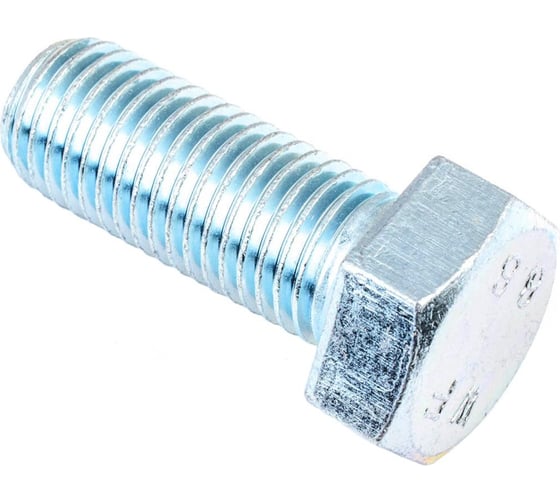 Изображение товара Болт Стройбат DIN 933 М8x16 белый цинк 60 шт 305360