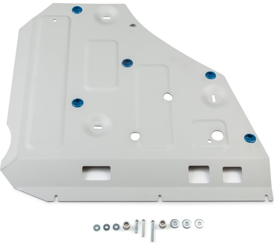 Изображение товара Защита передней кромки АКБ + комплект крепежа Rival алюминий, Voyah Free, гибрид, АКПП, полный, 2023- 333.9310.1