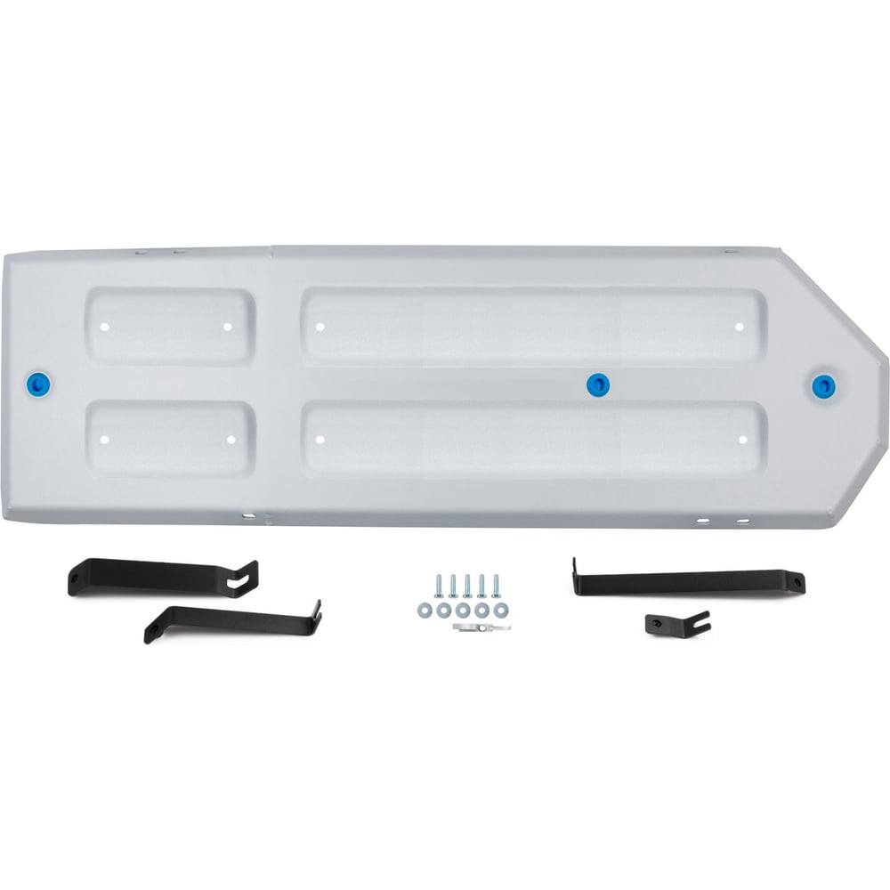 Изображение товара Защита топливного бака + комплект крепежа Rival алюминий, Great Wall King Kong Poer, V - 2.0. МКПП, полный, 2023- 333.2030.1