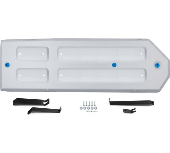 Изображение товара Защита топливного бака + комплект крепежа Rival алюминий, Great Wall King Kong Poer, V - 2.0. МКПП, полный, 2023- 333.2030.1