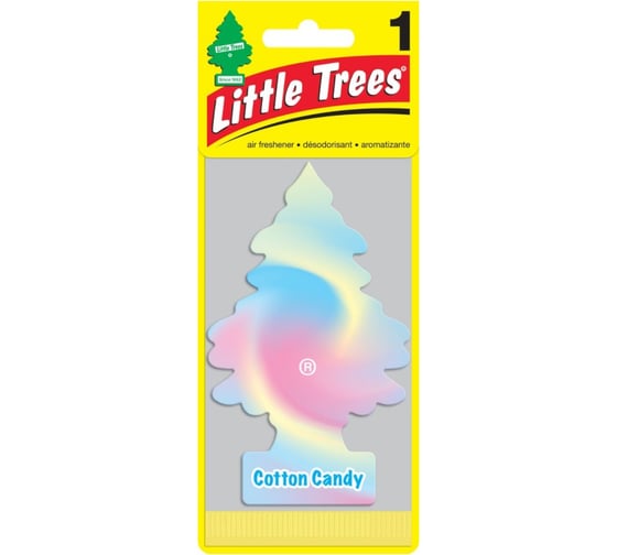 Изображение товара Ароматизатор елочка Car-Freshner Cotton Candy Сладкая вата U1P-10282-RUSS
