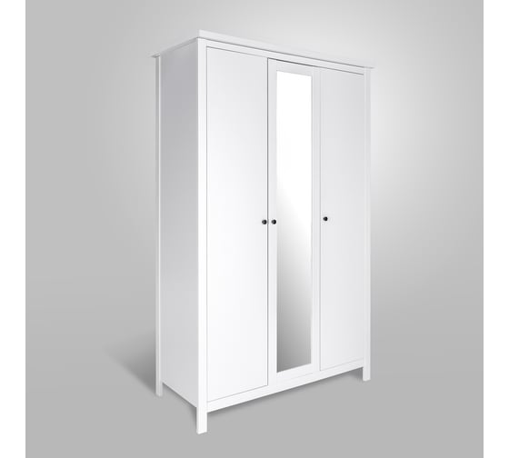 Изображение товара Шкаф Гуд ЛАКК САГА 3 двери, с зеркалом, белый 2.08.01.040.1