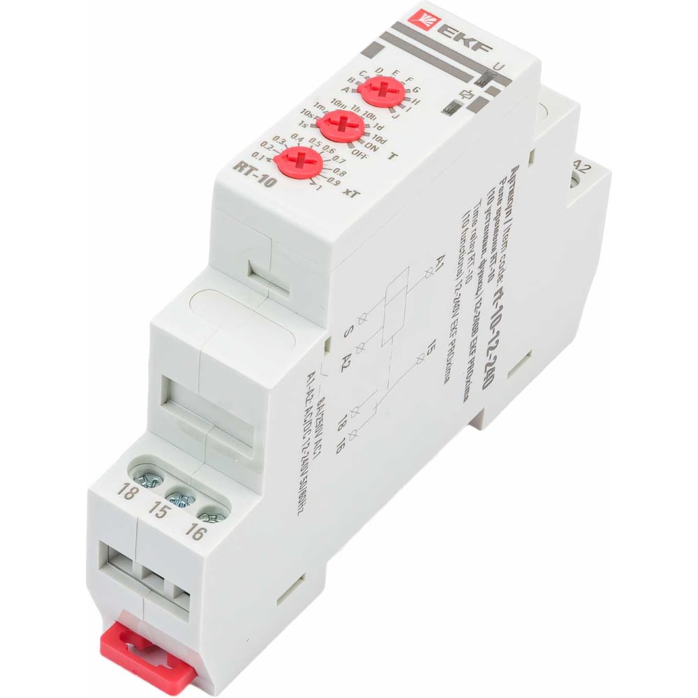 На DIN-рейку  Все инструменты Реле времени EKF RT-10 PROxima rt-10-12-240