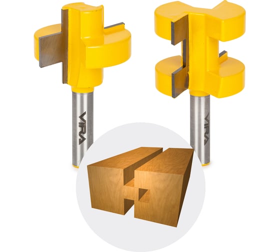Изображение товара Набор фрез паз-шип 2 шт VIRA L553374