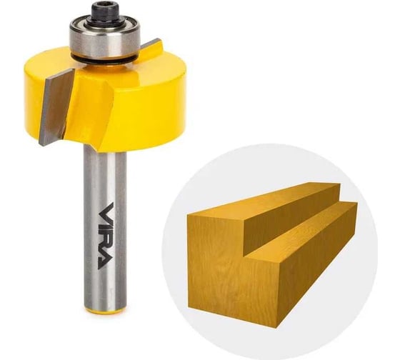 Изображение товара Фреза кромочная фальцевая (31.8х13 мм, хвостовик 8 мм) VIRA 553365