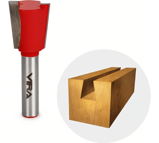 Изображение товара Фреза пазовая Ласточкин хвост 7 градусов (19x22 мм) VIRA L553379