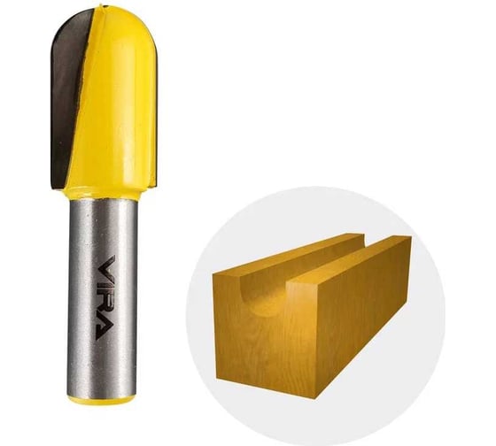 Изображение товара Фреза пазовая галтельная (19х32 мм; R9.5 мм; хвостовик 12 мм) VIRA L553343