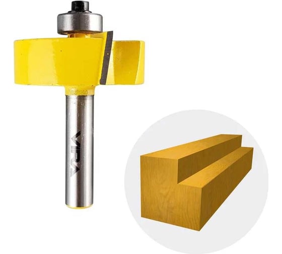 Изображение товара Фреза кромочная фальцевая (38.1х13 мм, хвостовик 8 мм) VIRA 553336