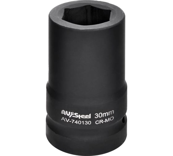 Изображение товара Головка ударная шестигранная удлиненная (30 мм; 1DR) AV Steel AV-740130