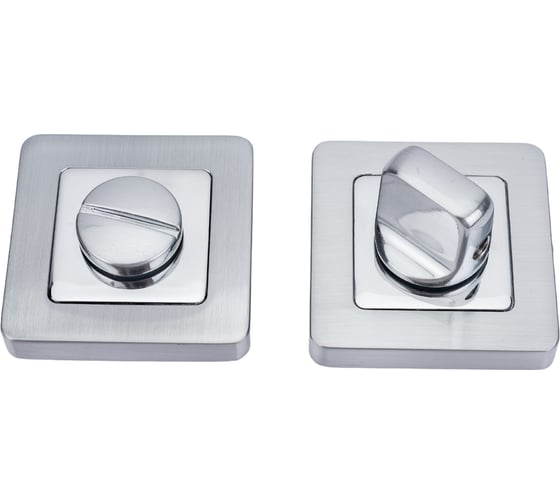 Изображение товара Дверная завертка MORELLI MH-WC-S55 SC/CP цвет-матовый хром/хром 9012229