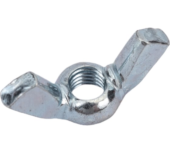 Изображение товара Барашковая гайка Стройбат DIN315 М5 белый цинк 100 шт 307600