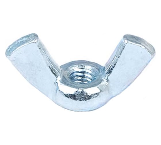 Изображение товара Барашковая гайка Стройбат DIN315 М12 белый цинк 25 шт 307640