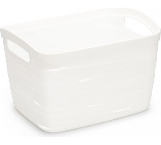 Изображение товара Корзина Архимед Ribbon S 270x210x170мм белая 221155