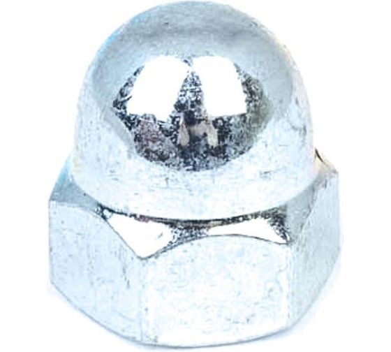 Изображение товара Колпачковая гайка Стройбат DIN1587 М4 белый цинк 100 шт 307660