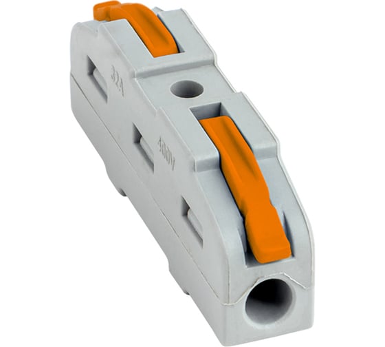 Изображение товара Строительно-монтажная клемма EKF СМК 222-421, проходная, 1 полюс, 0.08-4мм2, 25 шт PROxima plc-smk-421