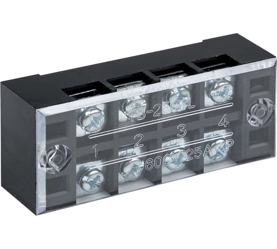 Изображение товара Клеммный терминал EKF до 2,5 мм2 25A 4 клеммные пары 50 шт. PROxima tb-2504