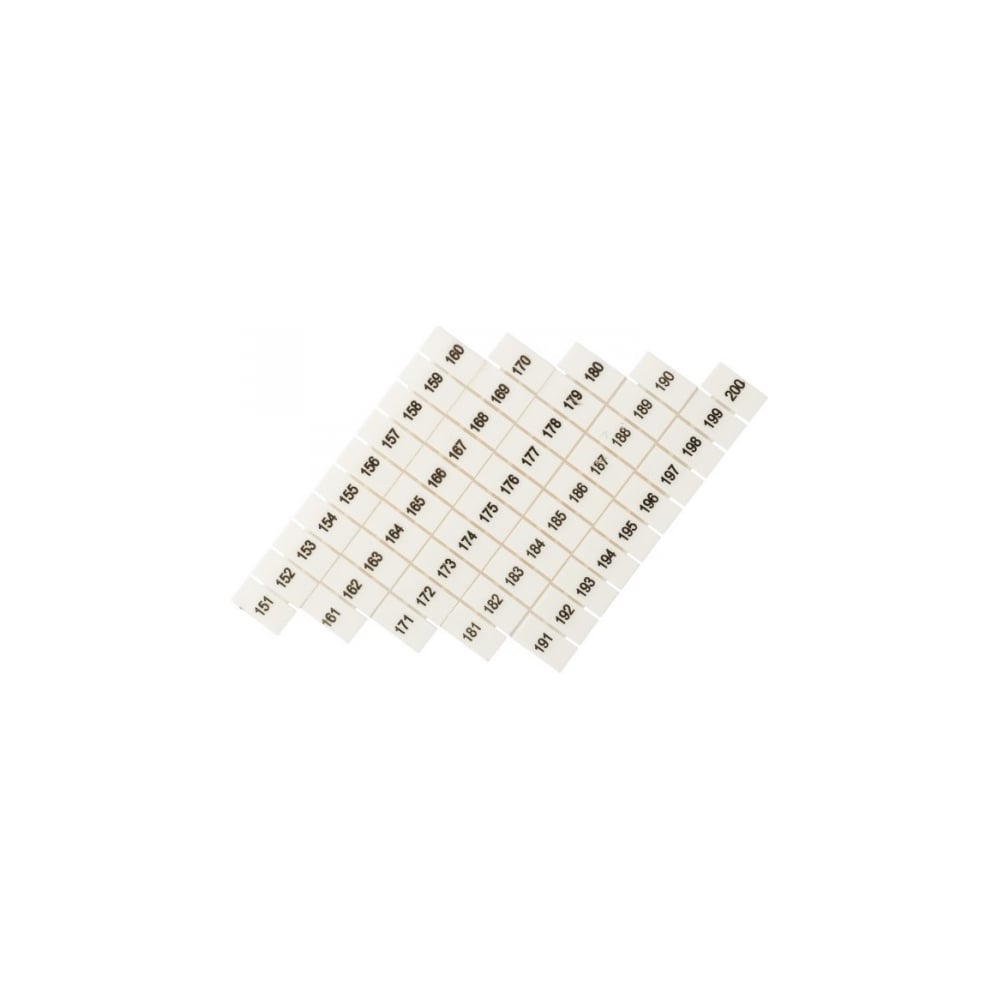 Маркеры для JXB-ST EKF PROxima, 6 с нумерацией, 150-200 zb-st-6-150-200