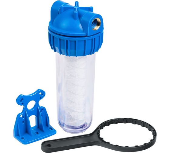 Изображение товара Колба Unipump 10 CFC-10K резьба 1/2 с картриджем SC-10W 5мкм 53802