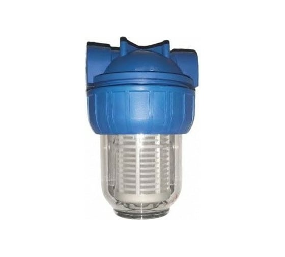 Изображение товара Колба фильтра для воды Unipump 5 CFC-5K резьба 1, с картриджем NT-5 55051
